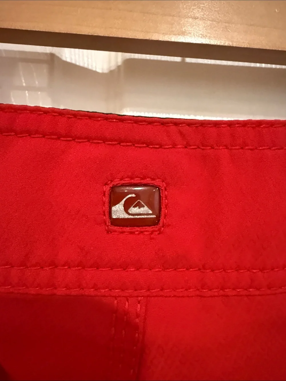 Quiksilver Men’s Red Boardshorts - Classic Swim Trunks,Size 33